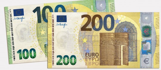 De nouveaux billets de 100 € et 200 € à compter du 28 mai